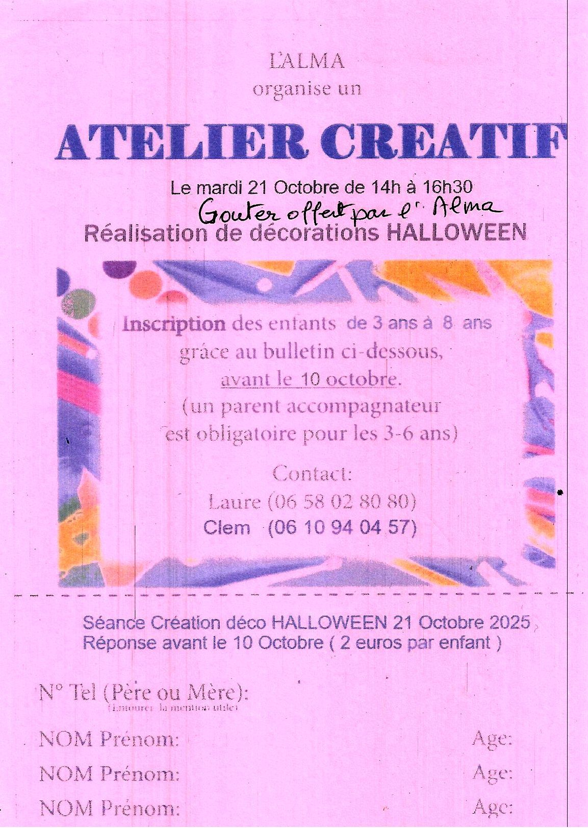 atelier créatif 2025