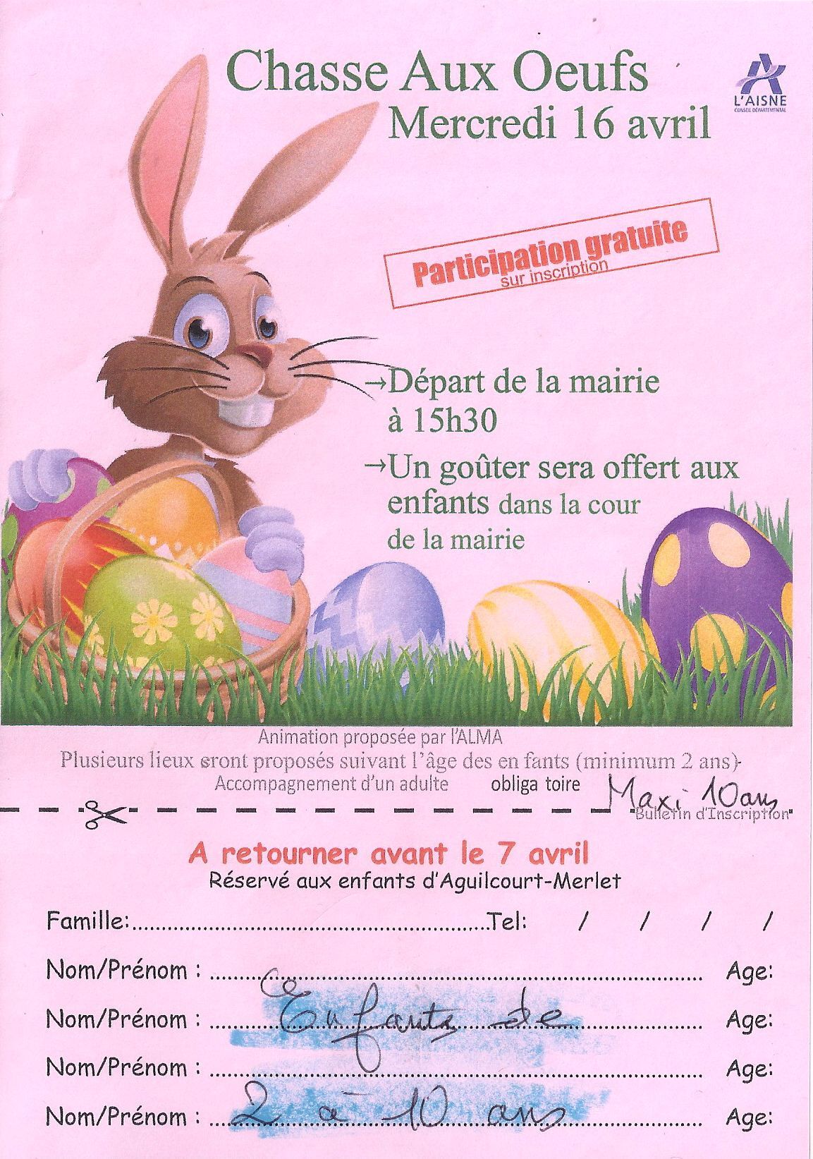chasse aux oeufs