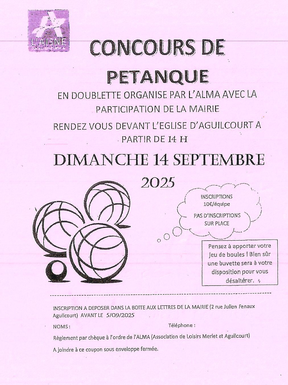 pétanque Alma