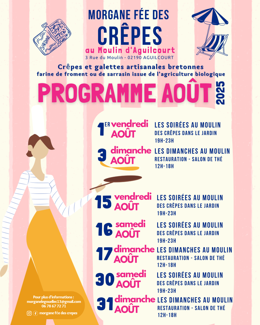 Programme Aout 2025
