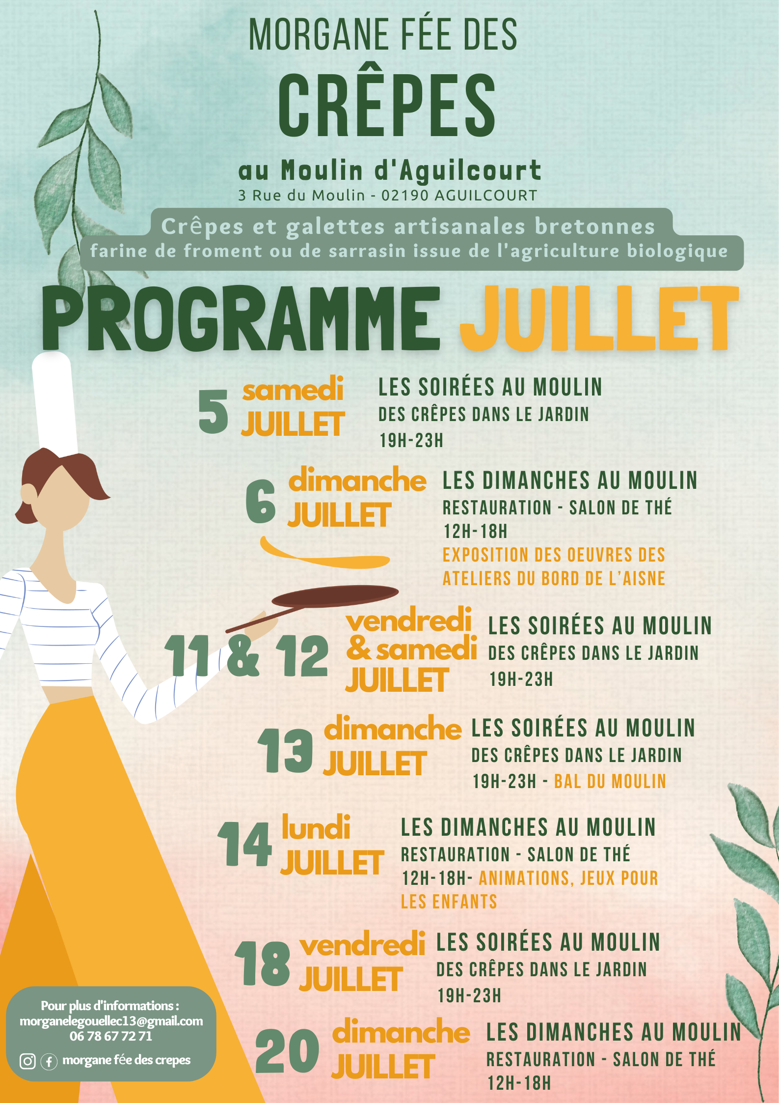 Programme Juillet 2025