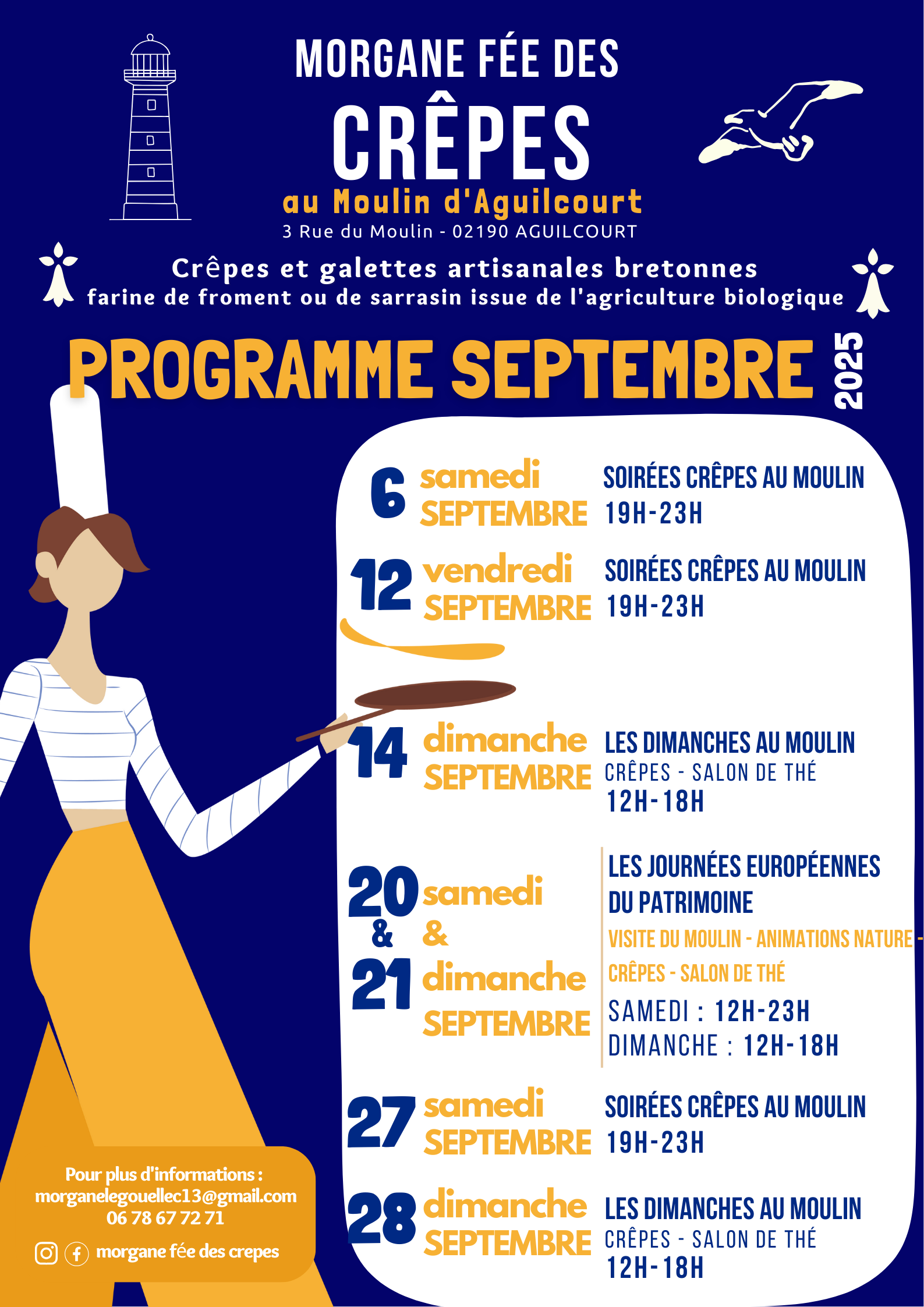Programme septembre