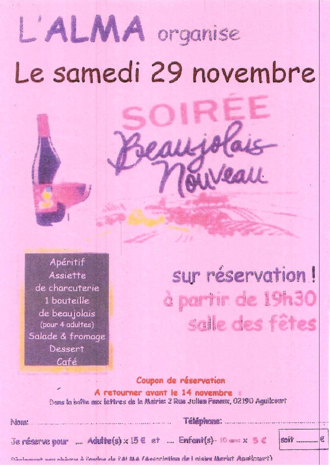 soirée beaujolais 2025